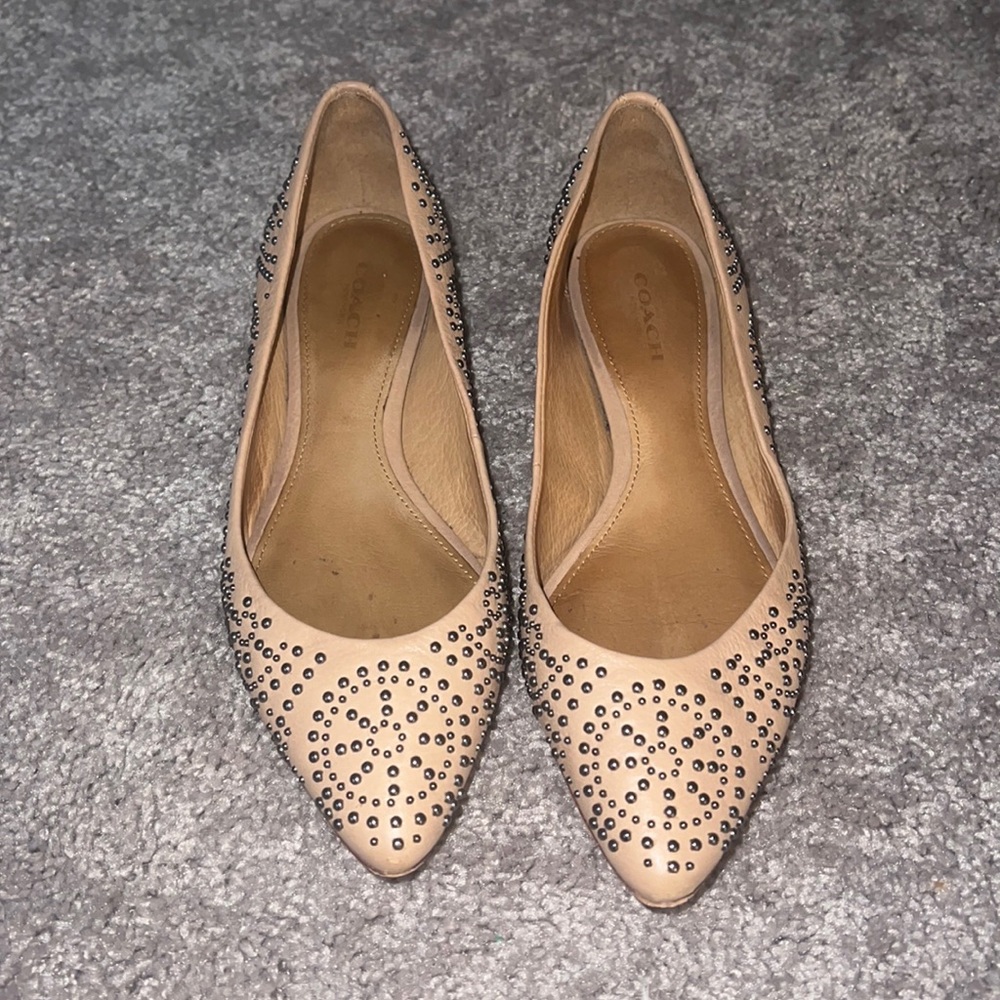 Coach leather flats - size 6